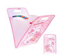 Waterproof Document Folder, Water-Resistant Storage Binder, Reusable Zipper Pouch Organizer for Home Office Business Classroom School Travel Money Work Files 36x24x3cm/14.17x9.45x1.18 inches