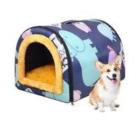 Waterproof Dog Cave - Fabric and Plush 45CM, Outdoor Cat Tent, Insulated | Washable Nest, Insulated Pet House, Thermal Animal Nest For Cat, Small Dog, Outdoor, Indoor, All Seasons, Patio, Home