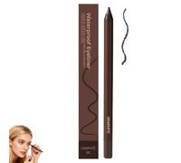 Waterproof Duo Sharpenable Eye Pencil Chocolate And Plum Eyeliner Duo, 24 HR Waterproof Eyeliner Sharpenable Eye Pencils, Long-Lasting No Smudging (Graphite)