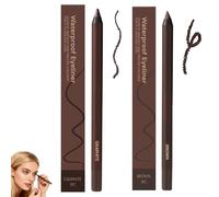 Waterproof Duo Sharpenable Eye Pencil Chocolate And Plum Eyeliner Duo, 24 HR Waterproof Eyeliner Sharpenable Eye Pencils, Long-Lasting No Smudging (Brown+Graphite)