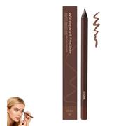 Waterproof Duo Sharpenable Eye Pencil Chocolate And Plum Eyeliner Duo, 24 HR Waterproof Eyeliner Sharpenable Eye Pencils, Long-Lasting No Smudging (Stone)