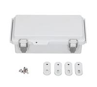Waterproof Electrical Box ABS Stainless Steel Junction Box IP67 Outdoor DIY Electronics Enclosure with Hinged Cover for Garden Lawn Projects
