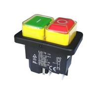 Waterproof Electromagnetic Switches Industrial Maintaining Pushbutton Switch KJD17B 5Pins 16A
