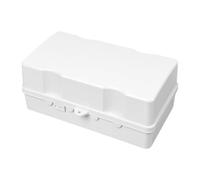 Waterproof Extension Box, Weatherproof Cord Protector, Outdoor Cable Safety Case Lockable Design, Heavy Duty Electrical Connection Cover for Christmas Holiday Lights Garden Outdoor Use 9.25x5.35 Inch
