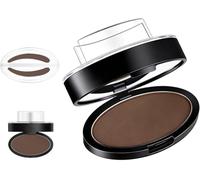 Waterproof Eyebrow Stamp Set,Eyebrow Stamp Powder (B#-Dark Brown) | Eyebrow Seal Stamp Powder,Quickly Customize Eyebrow Shape,Waterproof,Sweat-Proof,Beginner-Friendly Brow Defining Tool