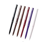 Waterproof Eyeliner Pen White Black Brown Long Lasting Quick-drying Pencil Not Blooming Liquid Eyeliner Gel Eyes Makeup Cosmetic(6 pieces)