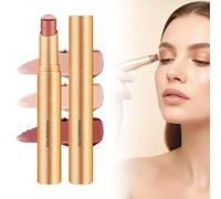 Waterproof Eyeshadow Stick - Eye-Shadow, 3-in-1 Easy Eyeshadow Stick, Gradient Pencil with Glitter Finish, Cosmetic Tool Portable Use (04 Fine shimmer rose color)