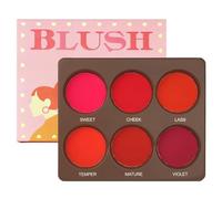 Waterproof Face Blush, High Pigment Matte Makeup, Smooth Blend Long Lasting Powder, Travel Stage Photography Commuting Daily Wear Cosmetic Shades for Mother Wife Girlfriend Mature Finish