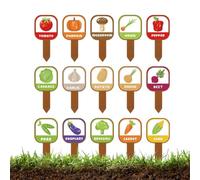 Waterproof Garden Plant Markers, 15 Piece Flower Label Stakes