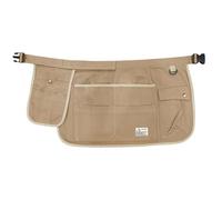 Waterproof Garden Tool Belt - Women Canvas Utility Apron, Multi Pocket Adjustable Pouch Waist Bag, Durablee Work Organizer | For Gardening Carpentry Builders Construction Repair Tools Storage Uses