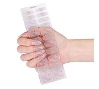 Waterproof Gel Nails Stickers Not Needed Heat Lamp Flexible Design for Long Lasting Manicure with Various Patterns Quickly Dry Nail Art Stickers ABS