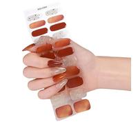 Waterproof Gel Nails Stickers Not Needed Heat Lamp Flexible Design for Long Lasting Manicure with Various Patterns Quickly Dry Nail Art Stickers ABS