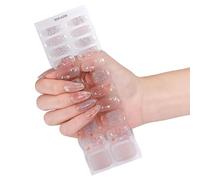 Waterproof Gel Nails Stickers Not Needed Heat Lamp Flexible Design for Long Lasting Manicure with Various Patterns NonChip Flexible Nail Decals
