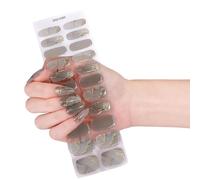 Waterproof Gel Nails Stickers Not Needed Heat Lamp Flexible Design for Long Lasting Manicure with Various Patterns NonChip Flexible Nail Decals