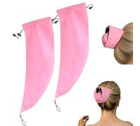 Waterproof Hair Sleeve for Long Hair, Crown Washing Shower Cap Ponytail, Protect Styled Hairs, Keep Your Style Intact and Your Hair Dry with Ease, Quick Root Refresh, Pool & Travel Friendly (2pc)