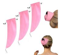 Waterproof Hair Sleeve for Long Hair, Crown Washing Shower Cap Ponytail, Protect Styled Hairs, Keep Your Style Intact and Your Hair Dry with Ease, Quick Root Refresh, Pool & Travel Friendly (3pc)