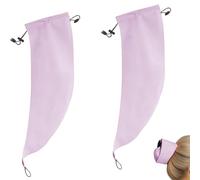 Waterproof Hair Sleeve for Long Hair: Reusable Adjustable Crown Wash Shower Cap Protects Ponytails and Braids, Quick Root Refresh for Shower, Pool, Gym, and Travel, Time Saver (Mixed#3)