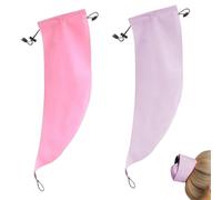 Waterproof Hair Sleeve for Long Hair: Reusable Adjustable Crown Wash Shower Cap Protects Ponytails and Braids, Quick Root Refresh for Shower, Pool, Gym, and Travel, Time Saver (Mixed#8)