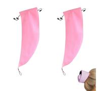 Waterproof Hair Sleeve for Long Hair: Reusable Adjustable Crown Wash Shower Cap Protects Ponytails and Braids, Quick Root Refresh for Shower, Pool, Gym, and Travel, Time Saver (Mixed#1)