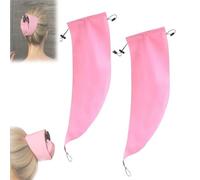 Waterproof Hair Sleeve for Long Hair, Reusable Crown Washing Shower Cap Ponytail, Protect Styled Hairs, Quick Root Refresh, for Gym, Pool, Beach, Travel (2pcs)