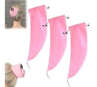 Waterproof Hair Sleeve for Long Hair, Reusable Crown Washing Shower Cap Ponytail, Protect Styled Hairs, Quick Root Refresh, for Gym, Pool, Beach, Travel (3pcs)