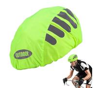 Waterproof Hard Hat Covers - Reflective Polyester 80cm Cycling Helmet Rain Cover | Windproof Helmet Protector, Night Safety Riding Cover | For Bike Outdoor Sports Rainy Weather Protection Use