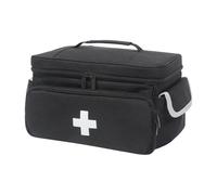 Waterproof Home Health Bag, Portable Medicine Storage Bag, Compact Medicine Storage, Organized Pill Bottle Holder 11.42x7.68x6.89 Inches for Easy Organization, Home and Travel Use, Negro,