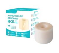 Waterproof Hydrocolloid Roll For Wound Care - Cuttable Hydrocolloid Bandages 5cm X 1.5/3/5m - For C-Section, Tummy Tuck, Keloid, And Old & New Surgical Scars, Absorbent, Self-Adhesive, Cut-to-Size