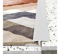 Waterproof Interior Floor Joining Strip Door Bar,Carpet to Tile Transition Strip, Aluminum Alloy Flooring Reducer, Easy to Install, 90-150 cm Long(Silver,120cm/47.2in)