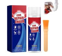 Waterproof Leak Repair Spray With Brush, Fast Dry Roof Sealant Coating, Multi-Surface Crack Filler for Concrete Tile Metal Gutter Window Frame for Indoor & Outdoor Use (1Pcs*Grigio)