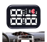 Waterproof LED Car Clock - Small Digital Dashboard Watch for Motorcycle Boat | Stick On Electronic Time Display with Compact Portable Design Perfect for Truck SUV RV Vehicle