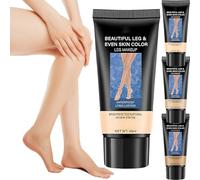 Waterproof Leg Makeup for Women - No Transfer, Long-Lasting, Smudge-Proof - Instant Cover for Veins, Scars, Bruises - Tights & Stockings Alternative (Light)