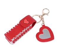 Waterproof Lipstick Holder, Ergonomic Belt Buckle Design, Convenient Lip Balm Holder, Lip Balm Keychain with Ergonomic Belt Buckle Lip Balm Case for Travel and Everyday Use (1 Pieza), Rojo,
