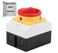 Waterproof Load Break Isolator 20A, 4P Main Control Rotary in Sealed Enclosure, Dust-Resistant Changeover Device for Automotive and Electrical Systems, 3.94x3.15x2.56 inches