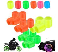 Waterproof Luminous Car Tire Valve Caps,Luminous Tire Valve Stem Cap Set,Universal Durable Illuminated Tires Air Cap Cover,Easy-to-Install,No-Tool-Required for Most Vehicle Tires (20D)