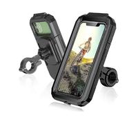 Waterproof Motorcycle Phone Holder 360 Rotation Anti-vibration Bike Phone Holder with Sensitive Touch Screen Mtb Smartphone Holder Case