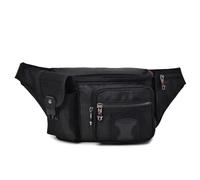 Waterproof Motorcycle Transport Bag Hombres Negro Multifunción Oxford Bolsa Cintura Casual Funny Pack Hombre Multi-Bolsillo Mujeres Dinero Pouch Belly Bag para Teléfonos Móviles Multifunctional