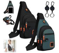 Waterproof Multi-pocket Crossbody Sling Bag for Travel & Everyday Use (A-1)