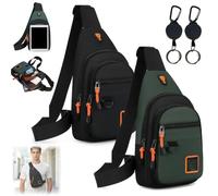 Waterproof Multi-pocket Crossbody Sling Bag for Travel & Everyday Use (B-1)