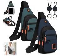 Waterproof Multi-pocket Crossbody Sling Bag for Travel & Everyday Use (E-1)