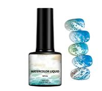 Waterproof Nail Gel, Sea Wave Art, 15ml Jar with Spreading Effect, Summer Cosmetics Gel with Smooth Build, Stylish Crafting Aid with Glossy Design, Salon Beauty Tool for Wedding and Travel