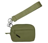 Waterproof Nylon Wallet, Compact Keychain Wristlet, 5.91x3.54in Credit Card Coin Purse, Authentic Lightweight Design, Hand Strap Security for Women Travel Safety, Everyday Use