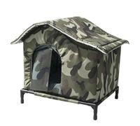 Waterproof Outdoor Cat House 60cm Insulated Shelter With Escape Door