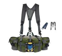 Waterproof Outdoor Waist Bag, Adjustable Strap, Waterproof, 2 Water Bottle