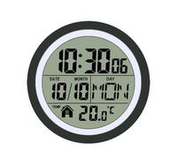 Waterproof Outdoor Wall Clock - Thermometer and Hygrometer | Countdown Function Accurate Weather Display, Weather Resistant, Perfect For Garden Patio Balcony, Easy To Read Day Night