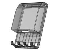 Waterproof Outlet Cover, Clear Adhesive Box Shield, 6.42x3.9x1.42 Inches Socket Case with Protective Seal, Electrical Guard, Outdoor Cover with Transparent Design, Power Accessory for Garden Yard