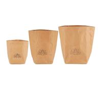 Waterproof Paper Lunch Bags, Grocery Paper Sacks, Washable Organizer for Picnics, Camping, Home Storage of Bread, Fruits, and Snacks 7.49x7.49x12.61 Inches