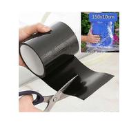 Waterproof Patch and Seal Tape, Black, 10cm x 150cm, Water Barrier Tape for Stop Leak Repair on Pipes, Chimney, Roof, Boat, and HVAC