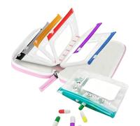 Waterproof Pill Pouch Set - Pill Pouches for Travel | Pills Pouch Bags | Portable Waterproof Reusable Bag | Leakproof Reusable Zippered Storage Case | Pills Pouches for Travel Purse Daily Weekly