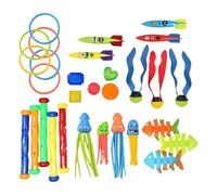 Waterproof Pool Dive Toys for Kids and Families | Multiplayer Water Games Beach Pool Backyard Swim Lessons Fun Colorful Interactive Toys Portable PP 35x25x8cm 800g Educational Outdoor Water Play
